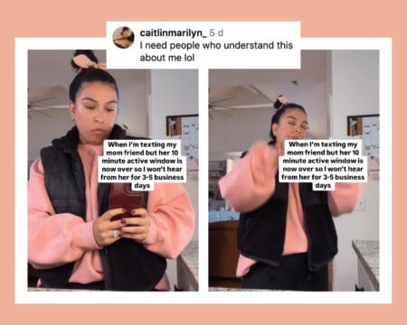 viral instagram post on texting mom friends Motherly