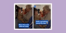 Viral TikTok: A grandmother comforting a crying baby on a plane