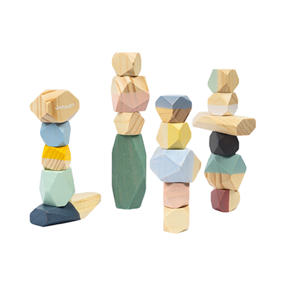 Janod wooden stacking stones