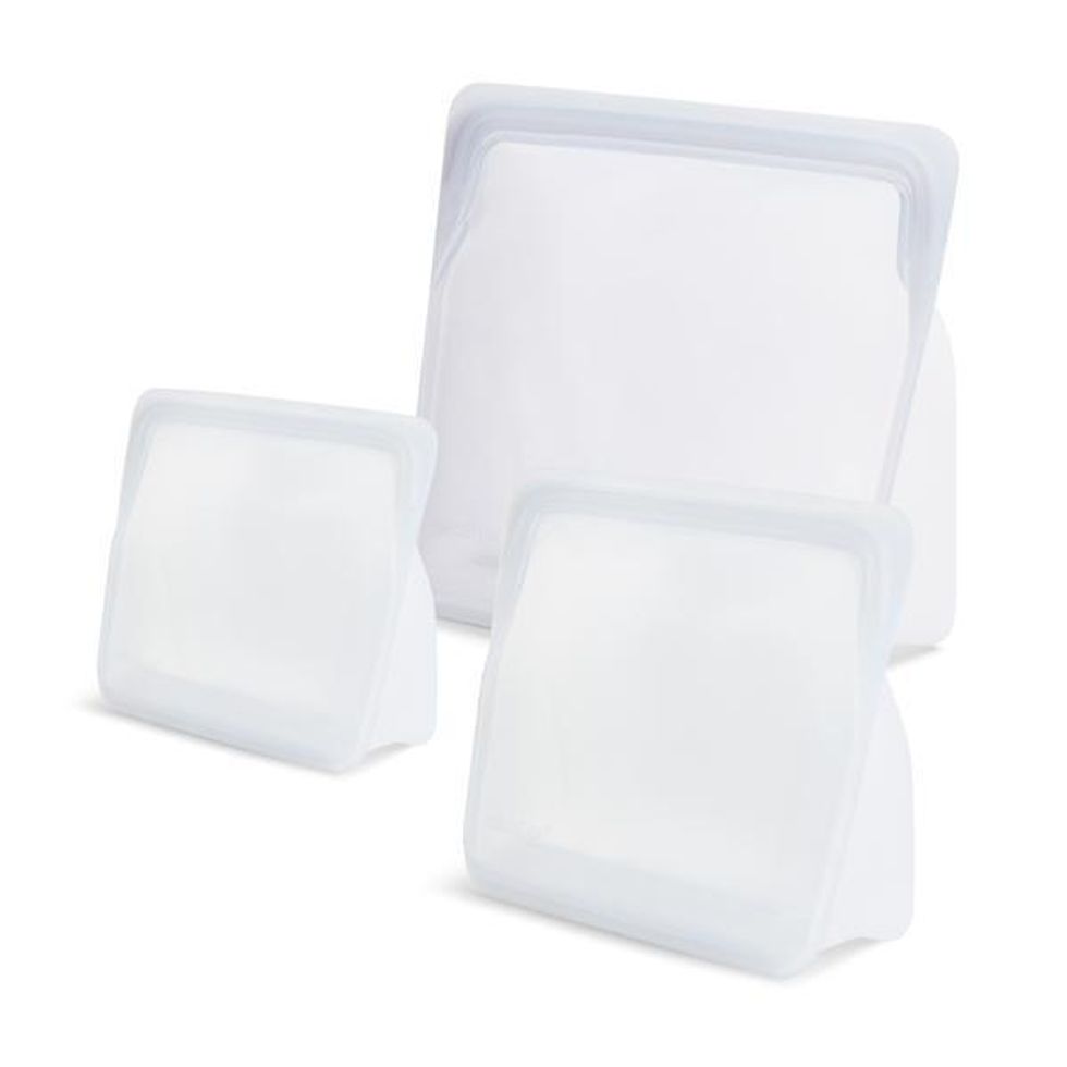 SPLF Dishwasher Safe Reusable Storage Bags, Stand Up Freezer Bags