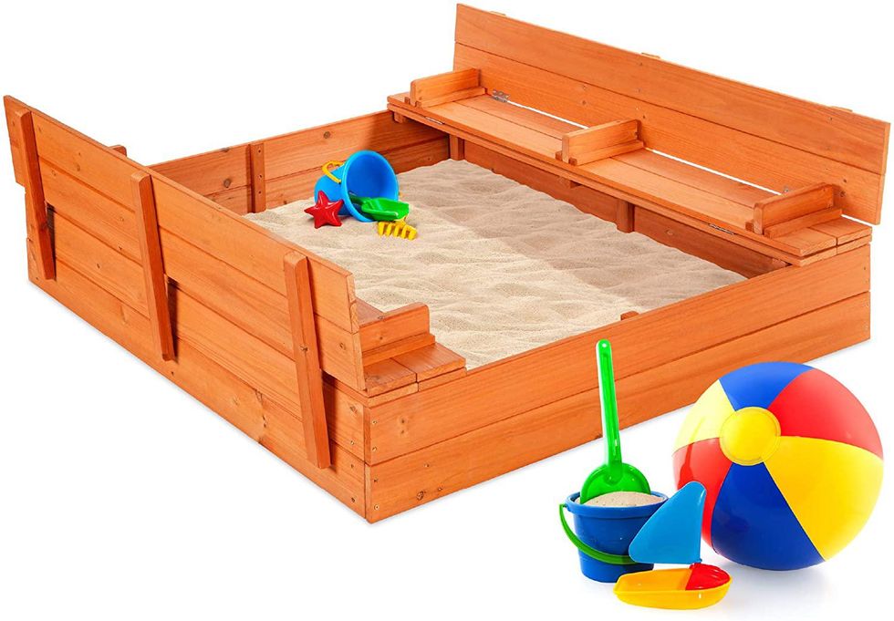 Best Choice Products large wooden sandbox