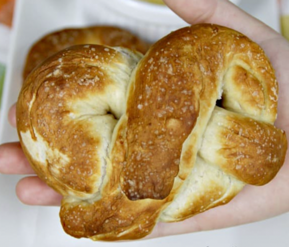 Homemade soft pretzels