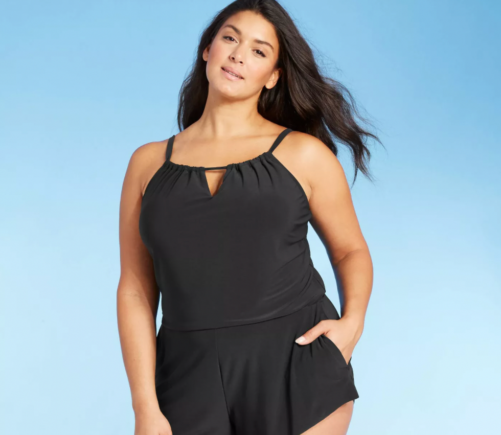 Target plus size store swim