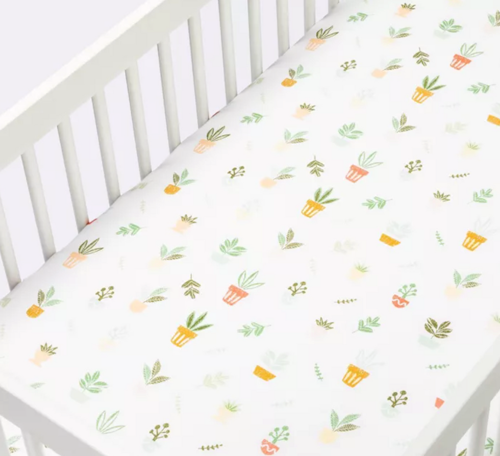 Greenery hotsell crib sheet